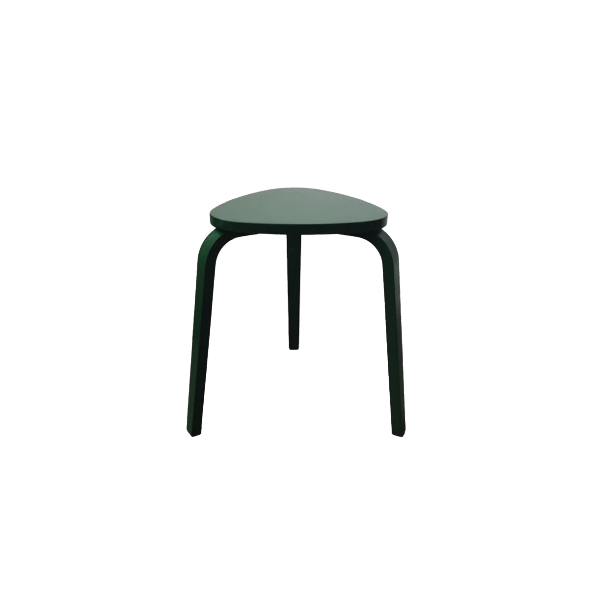 Wooden Triangle Stool - Geometric Natural Wood Furniture