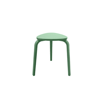 Wooden Triangle Stool - Geometric Natural Wood Furniture