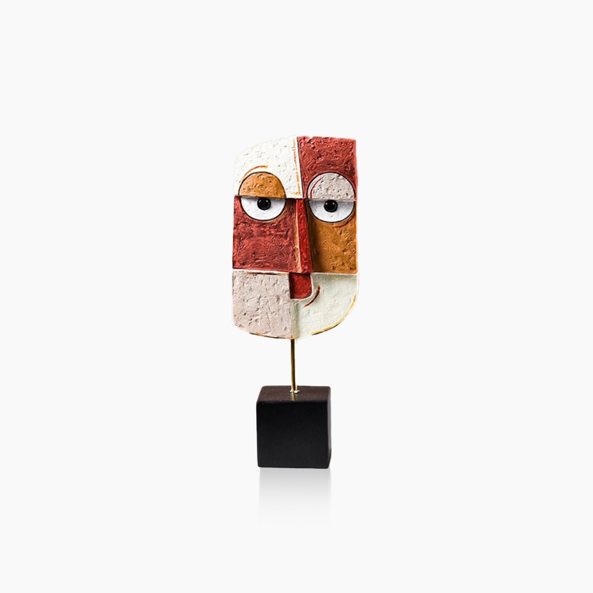 Hand-Crafted Face Mask - Resin Art Sculpture