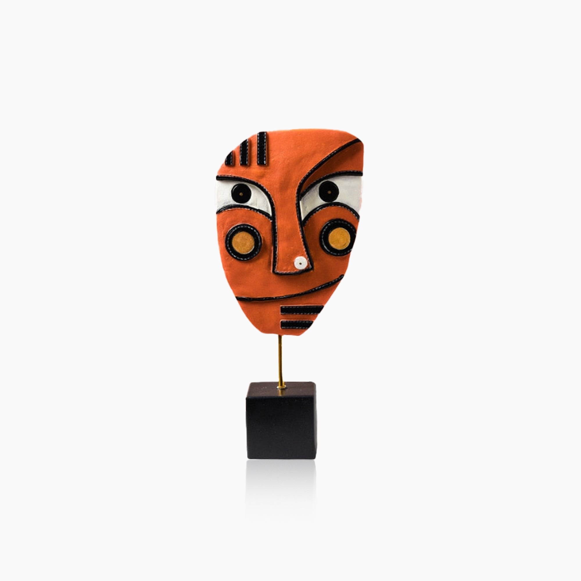 Hand-Crafted Face Mask - Resin Art Sculpture