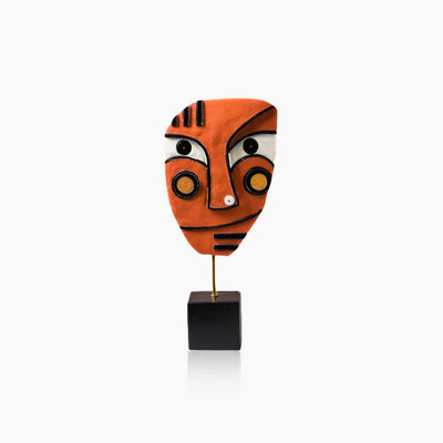 Hand-Crafted Face Mask - Resin Art Sculpture