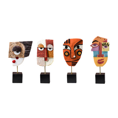 Hand-Crafted Face Mask - Resin Art Sculpture