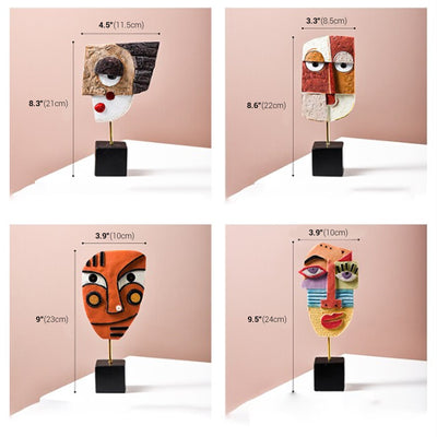 Hand-Crafted Face Mask - Resin Art Sculpture