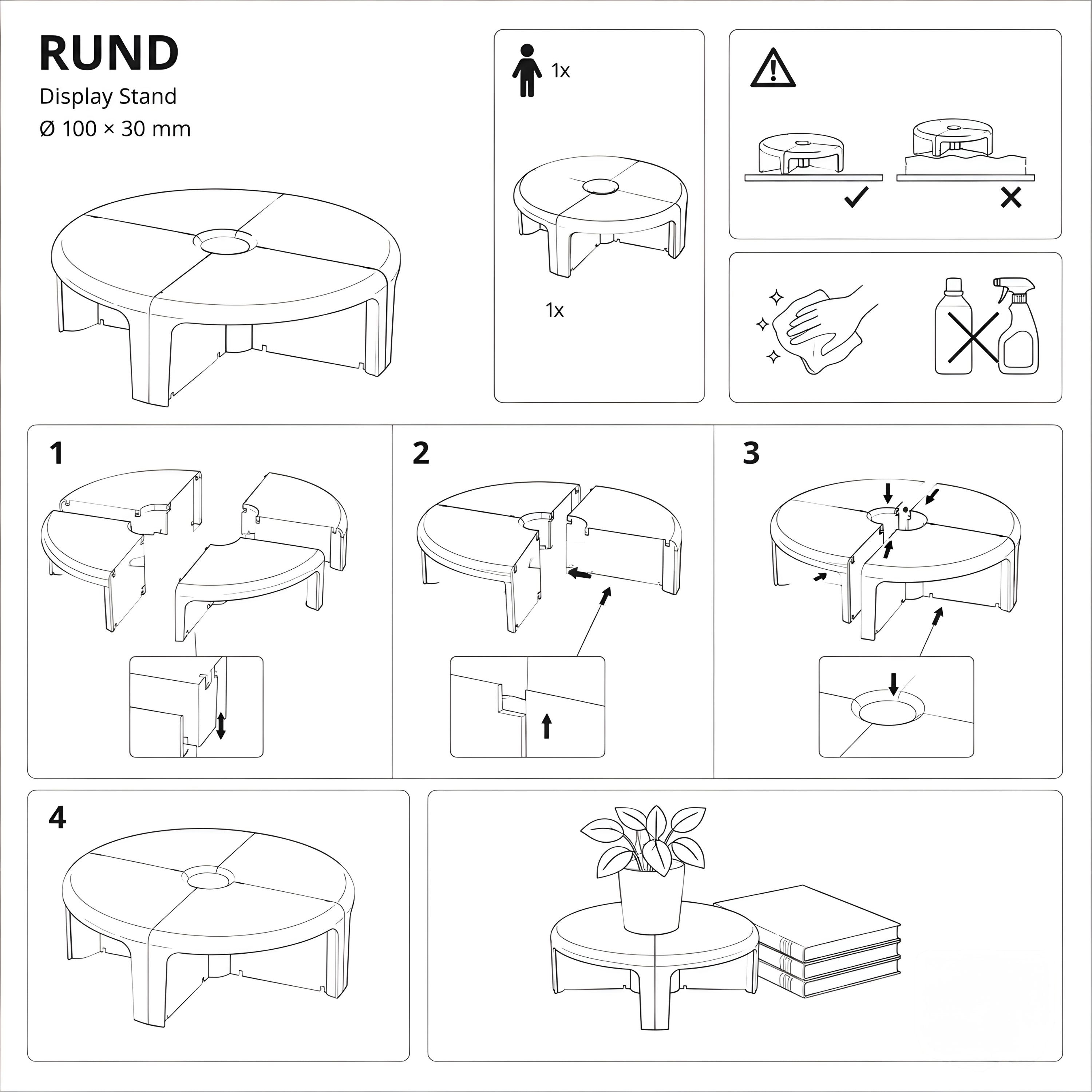 RUND Modular Table - Yellow