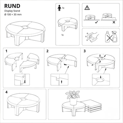 RUND Modular Table - Yellow