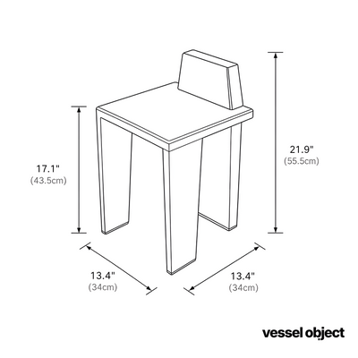 BLOCK FORM | Solid Wood Brutalist Dining Chair