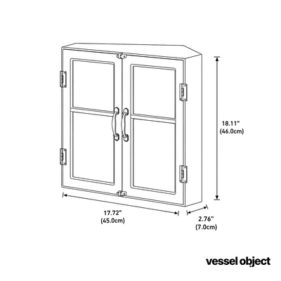 VITRINE CORNER | Glass-Door MCM Display Cabinet