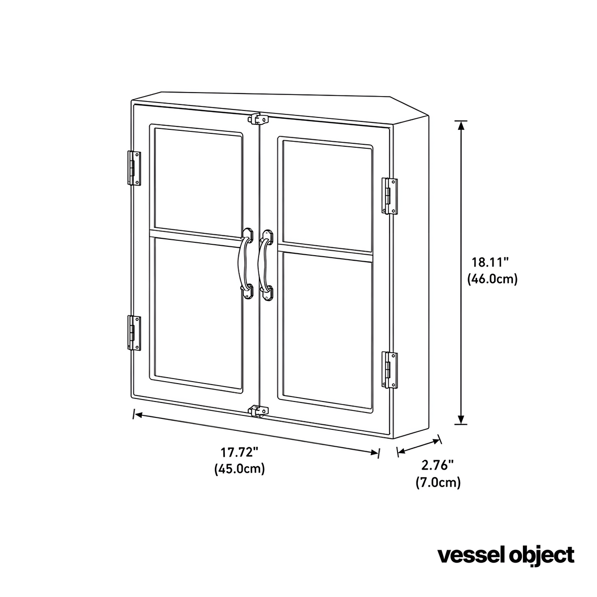 VITRINE CORNER | Glass-Door MCM Display Cabinet