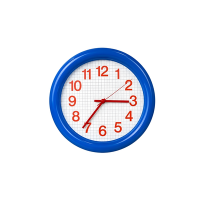 RING FRAME | Bold Grid Wall Clock