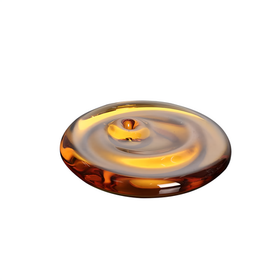 RIPPLE AMBER | Swirl Glass Incense Holder