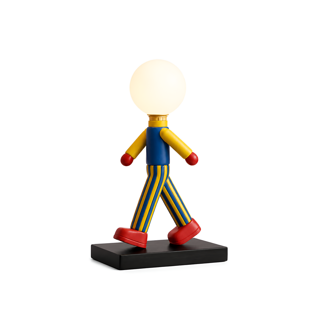 STRIDE GLOBE | Resin Figure Table Lamp