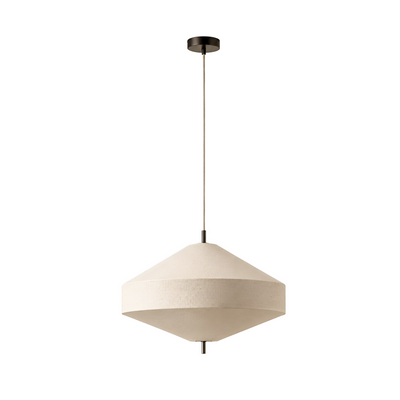 LINENFOLD | Panelled Linen Pendant Light