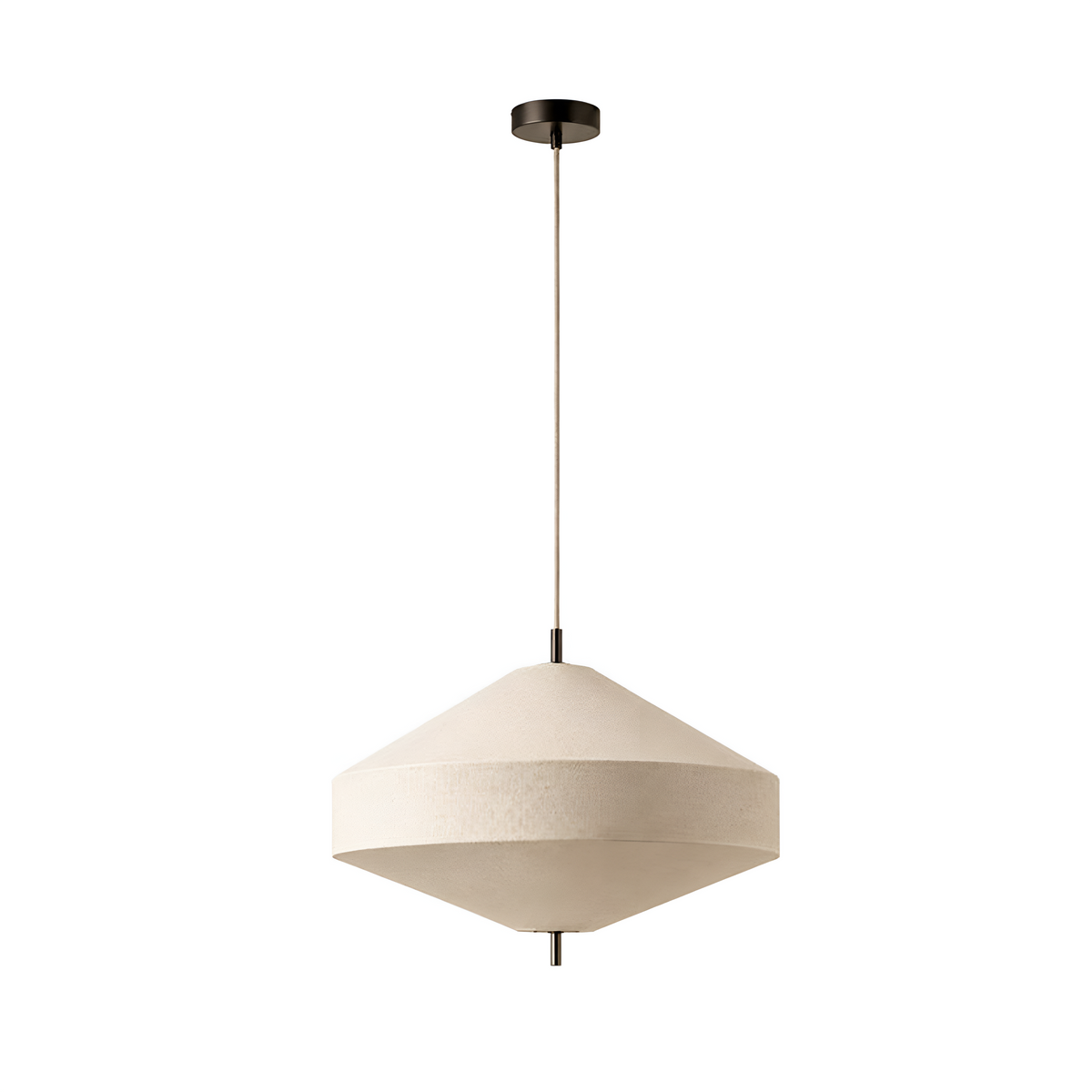 LINENFOLD | Panelled Linen Pendant Light