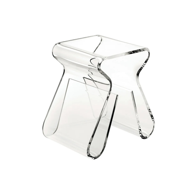 ACRYLIC-CURVE | Sculptural Translucent Side Table