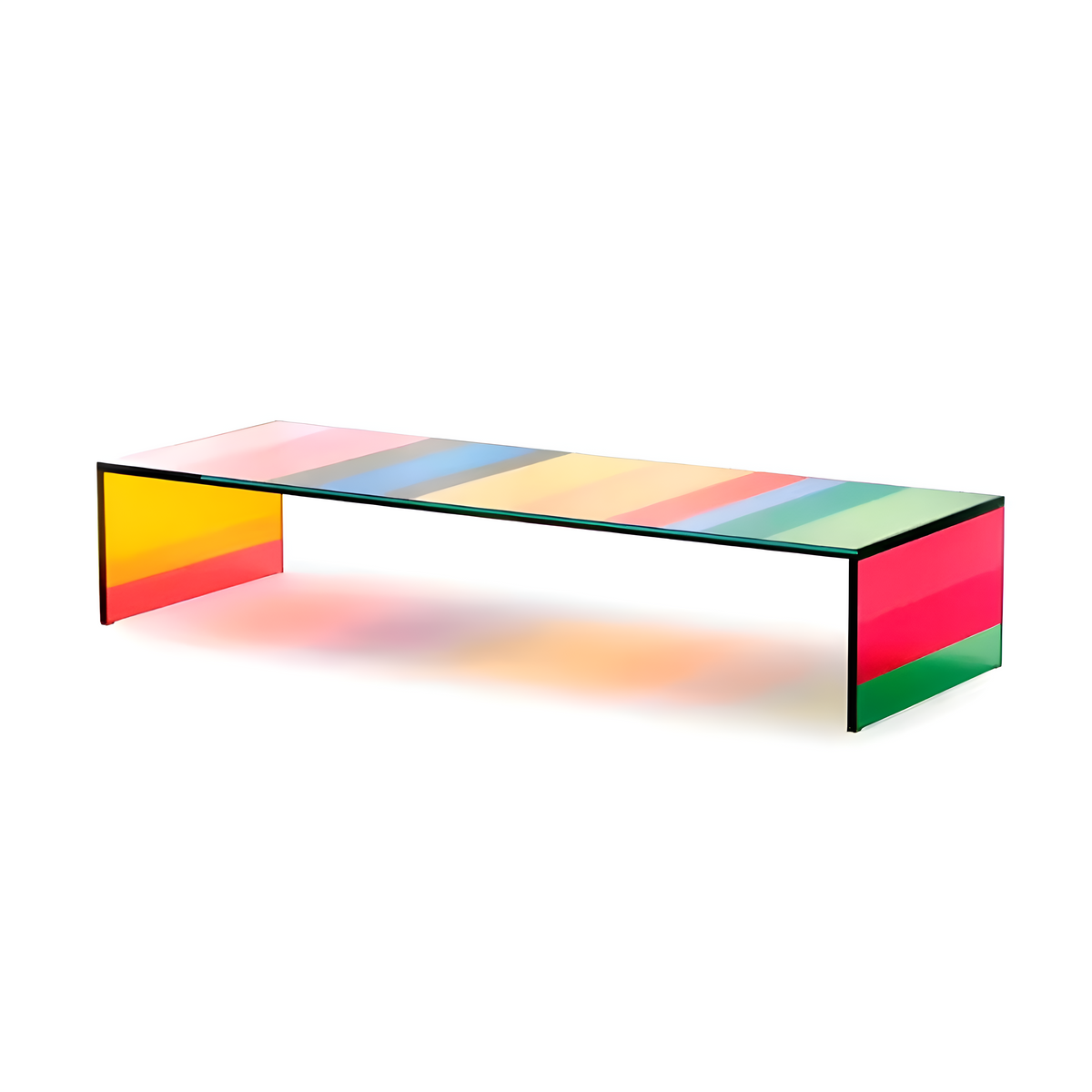 PRISMLOW | Dichroic Glass Low Coffee Table