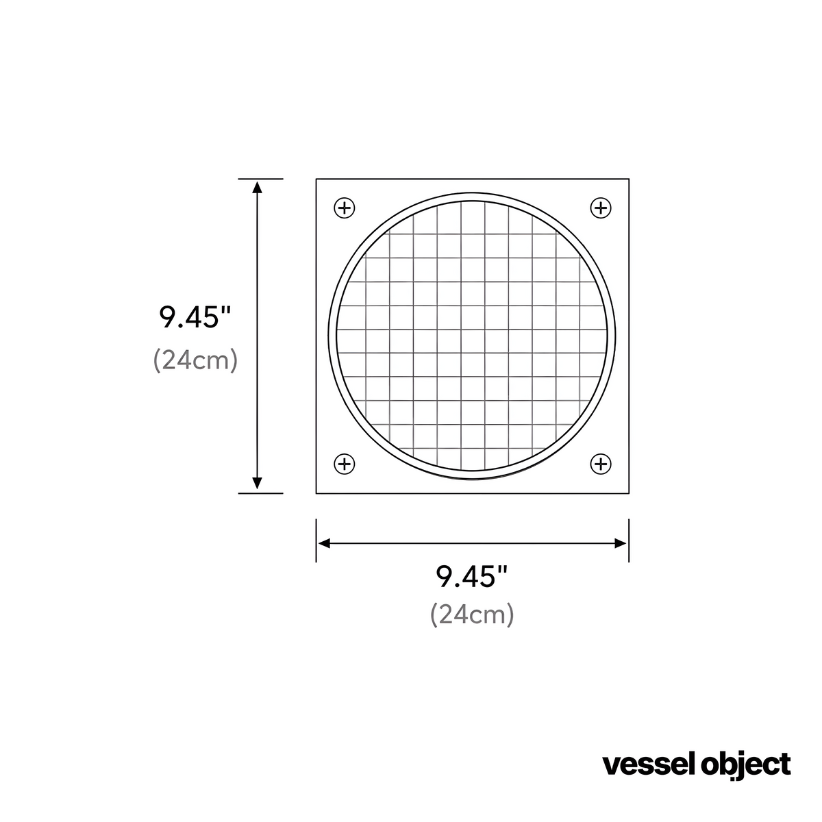 PORTHOLE GRID | Bauhaus Steel & Acrylic Wall Sconce