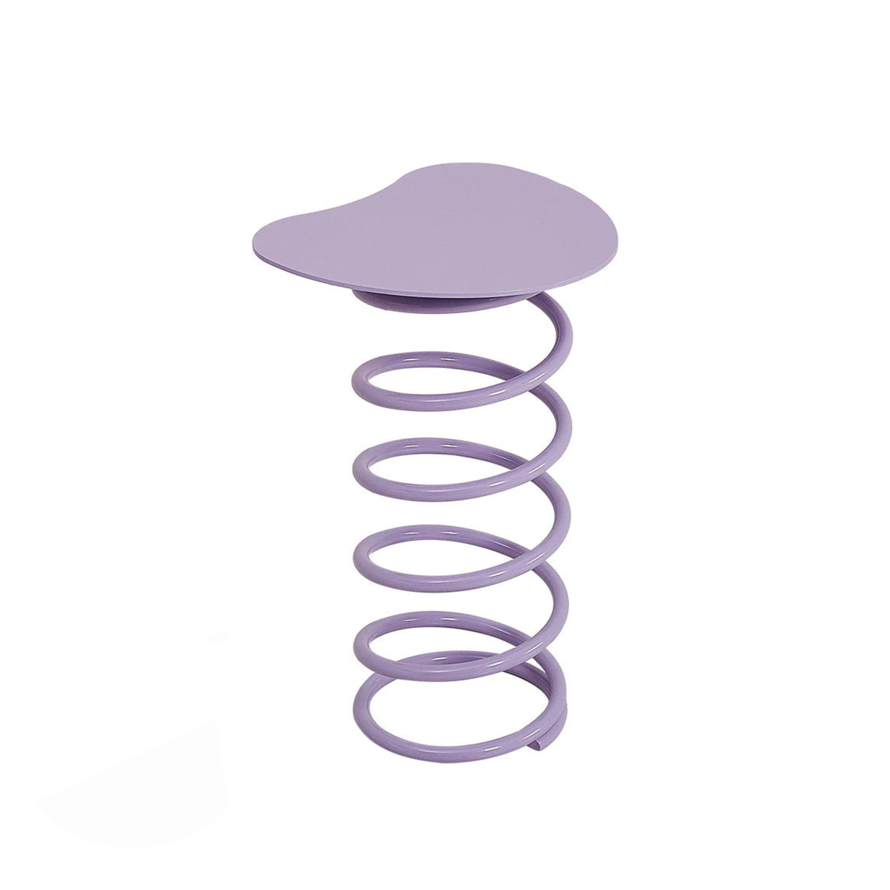 COIL PERCH | Vibrant Spiral Stool-Table Combo