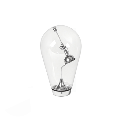 GLASS-WHISPER | Sculptural Chrome & Glass Illumination
