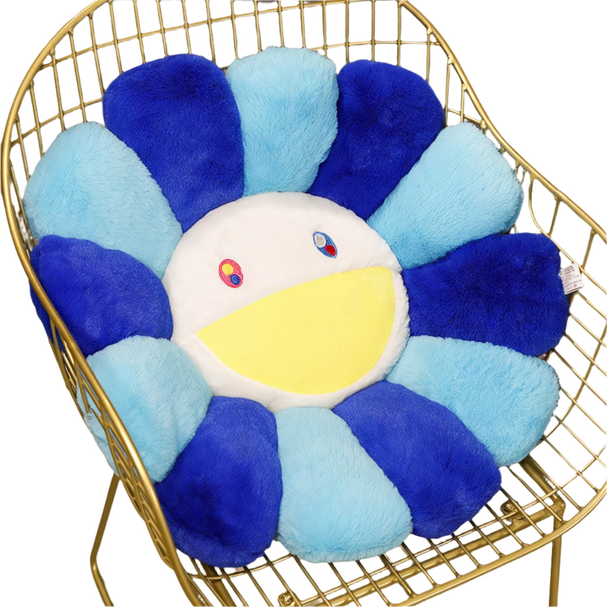 FLORAL BLISS | Whimsical Smiley Cushion