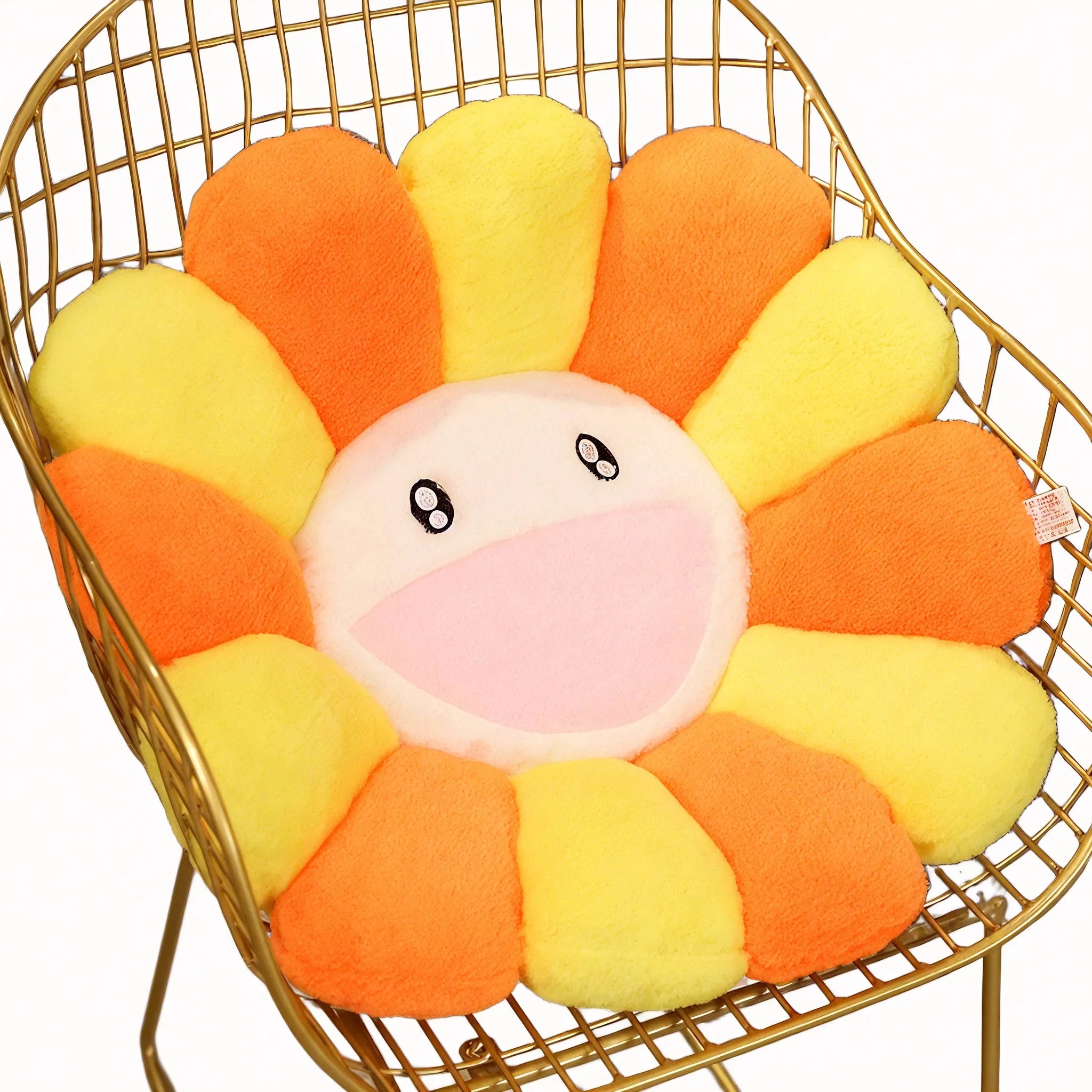 FLORAL BLISS | Whimsical Smiley Cushion