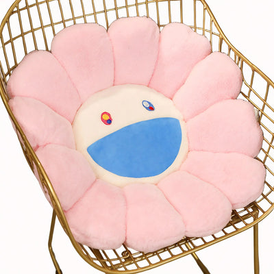FLORAL BLISS | Whimsical Smiley Cushion