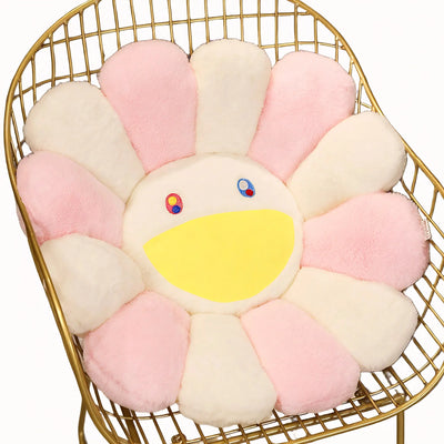 FLORAL BLISS | Whimsical Smiley Cushion