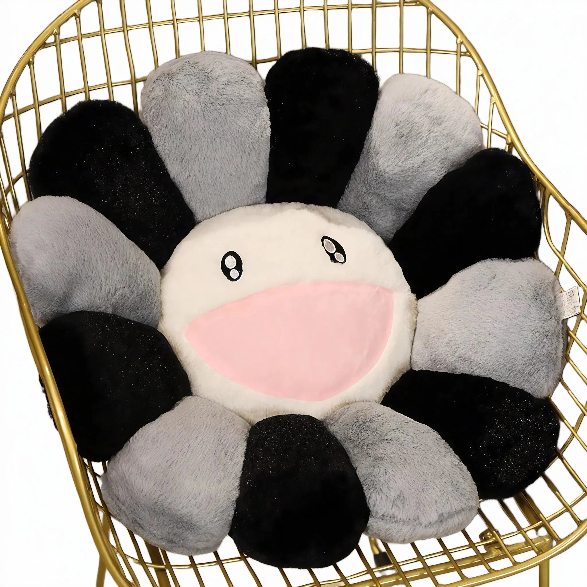 FLORAL BLISS | Whimsical Smiley Cushion