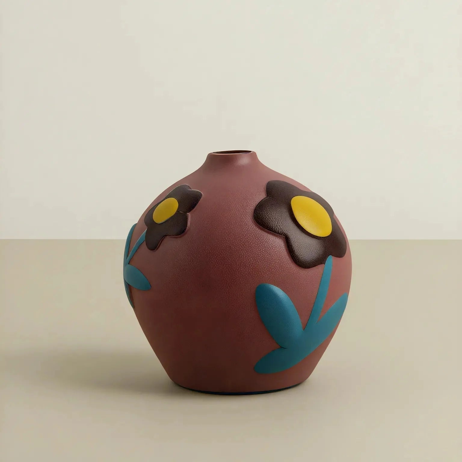 FLORAL CERAMIC | Hand-Painted Nordic Vase Set