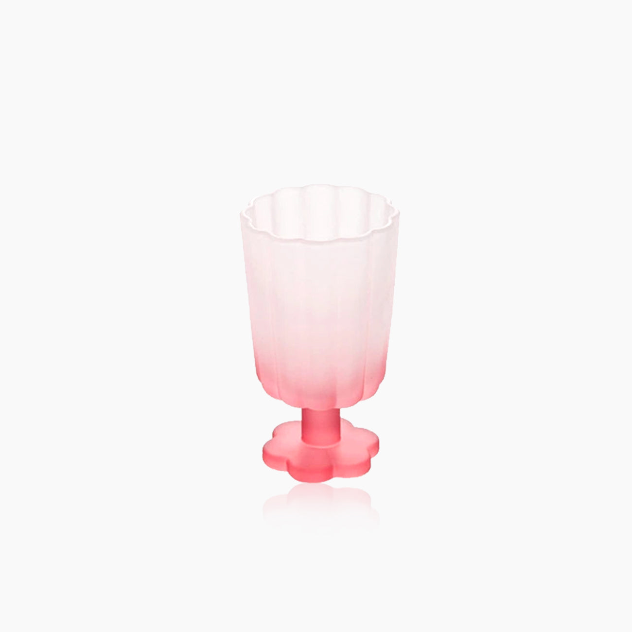 Flower Base Tall Glass - 300ml Borosilicate Dessert Cup
