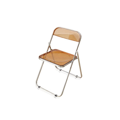 Foldable Acrylic Chair - Transparent Dining Seat