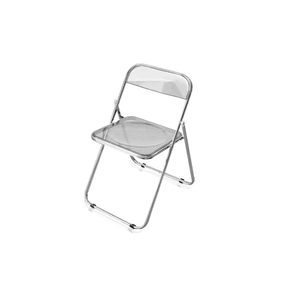 Foldable Acrylic Chair - Transparent Dining Seat