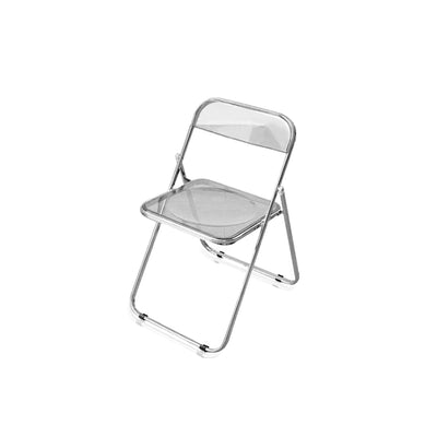 Foldable Acrylic Chair - Transparent Dining Seat