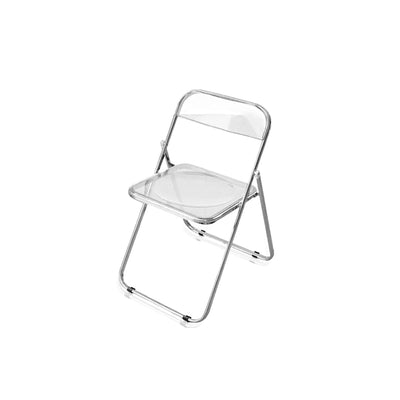 Foldable Acrylic Chair - Transparent Dining Seat