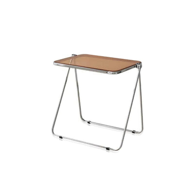 Foldable Acrylic Coffee Table - Transparent Medium Side Table