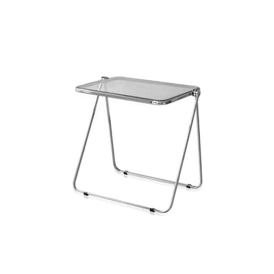 Foldable Acrylic Coffee Table - Transparent Medium Side Table