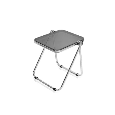 Foldable Acrylic Side Table – Transparent Compact Coffee Table