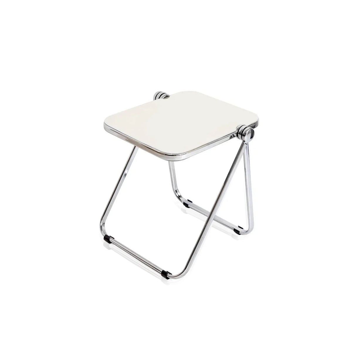 Foldable Acrylic Side Table – Transparent Compact Coffee Table