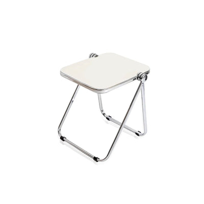 Foldable Acrylic Side Table – Transparent Compact Coffee Table