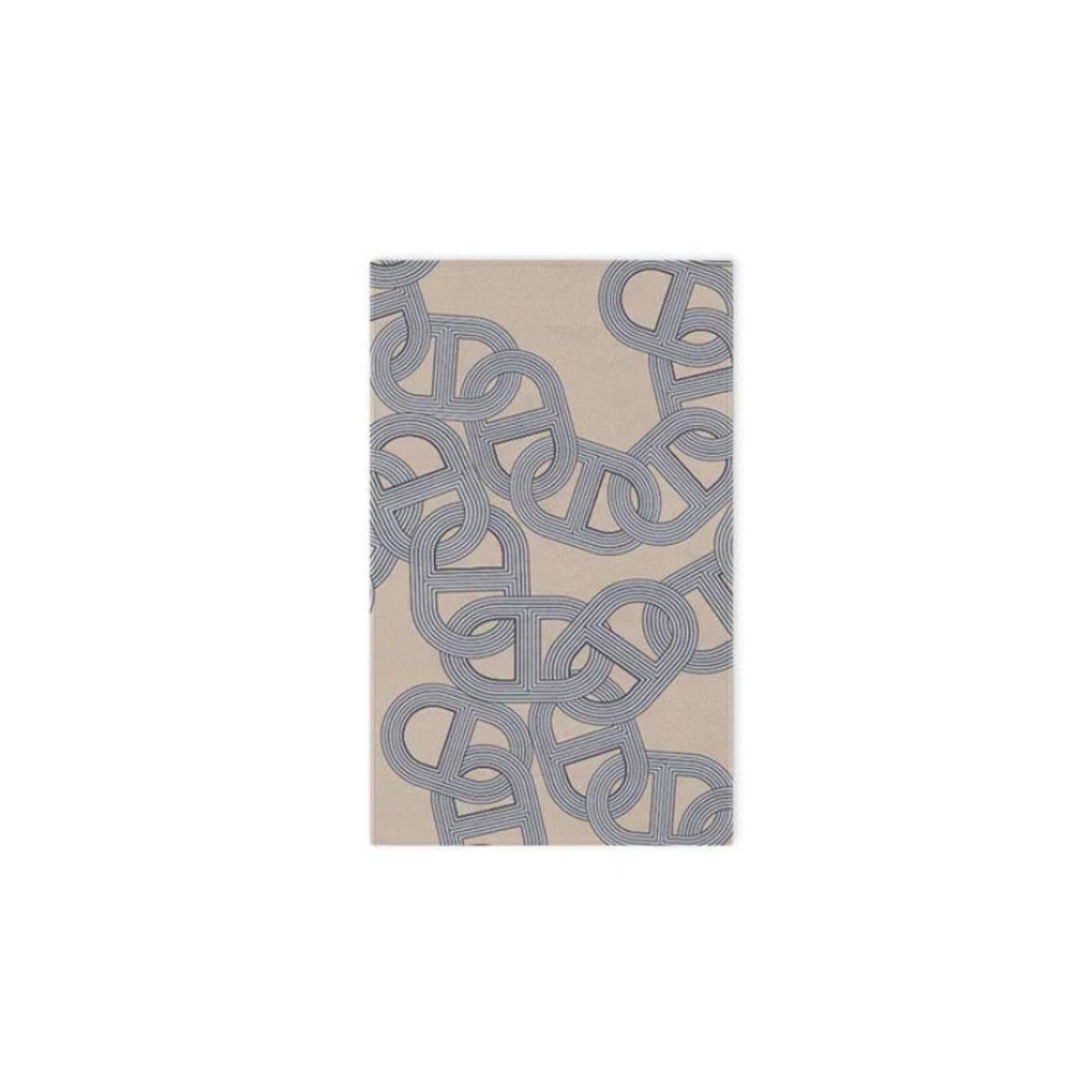 French Style Area Rug - Elegant Chain Pattern Floor Covering