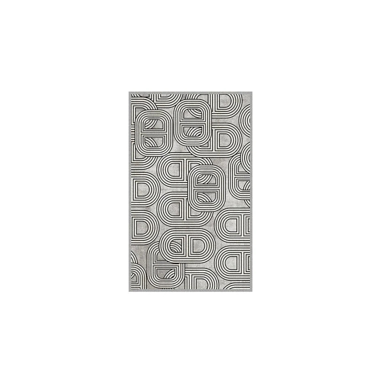French Style Area Rug - Elegant Chain Pattern Floor Covering