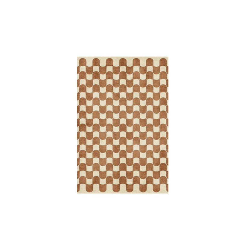 Abstract Art Rug – French Wavy Plaid Area Carpet
