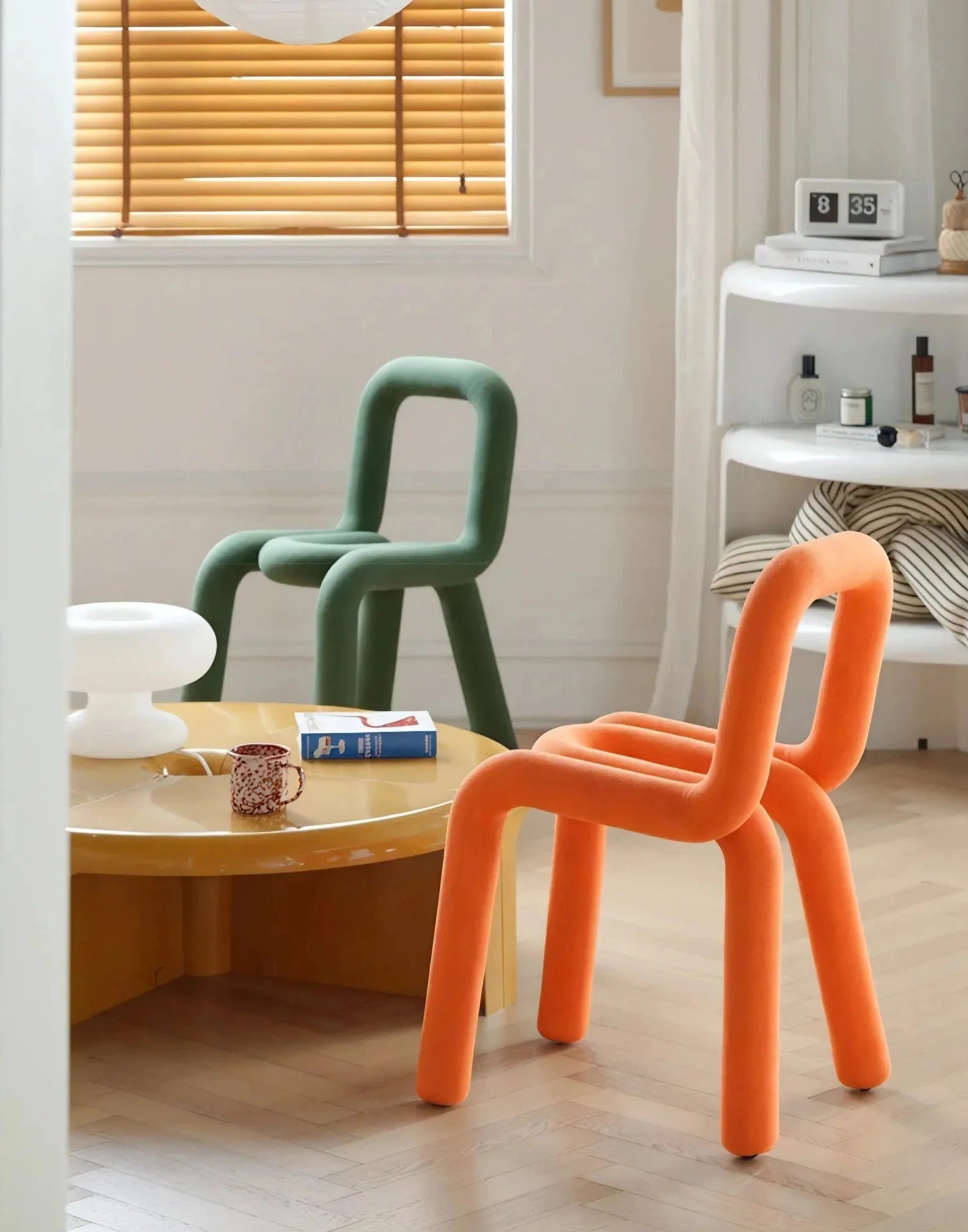 FUNKY FORM | The Sculptural Bouclé Loop Chair
