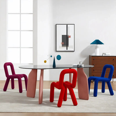 FUNKY FORM | The Sculptural Bouclé Loop Chair