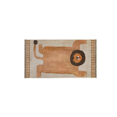 Funny Face Art Rug - Lion Leopard Animal Print Mat