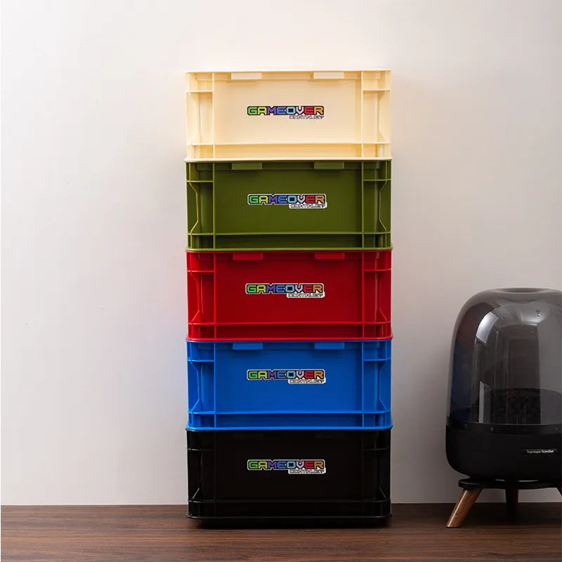 Pixel-Perfect Organization - Retro Gamer Stackable Crates