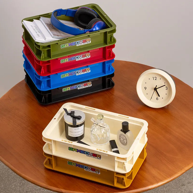 Pixel-Perfect Organization - Retro Gamer Stackable Crates
