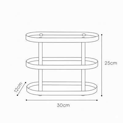 VINKEL | Three-Tier Storage Rack