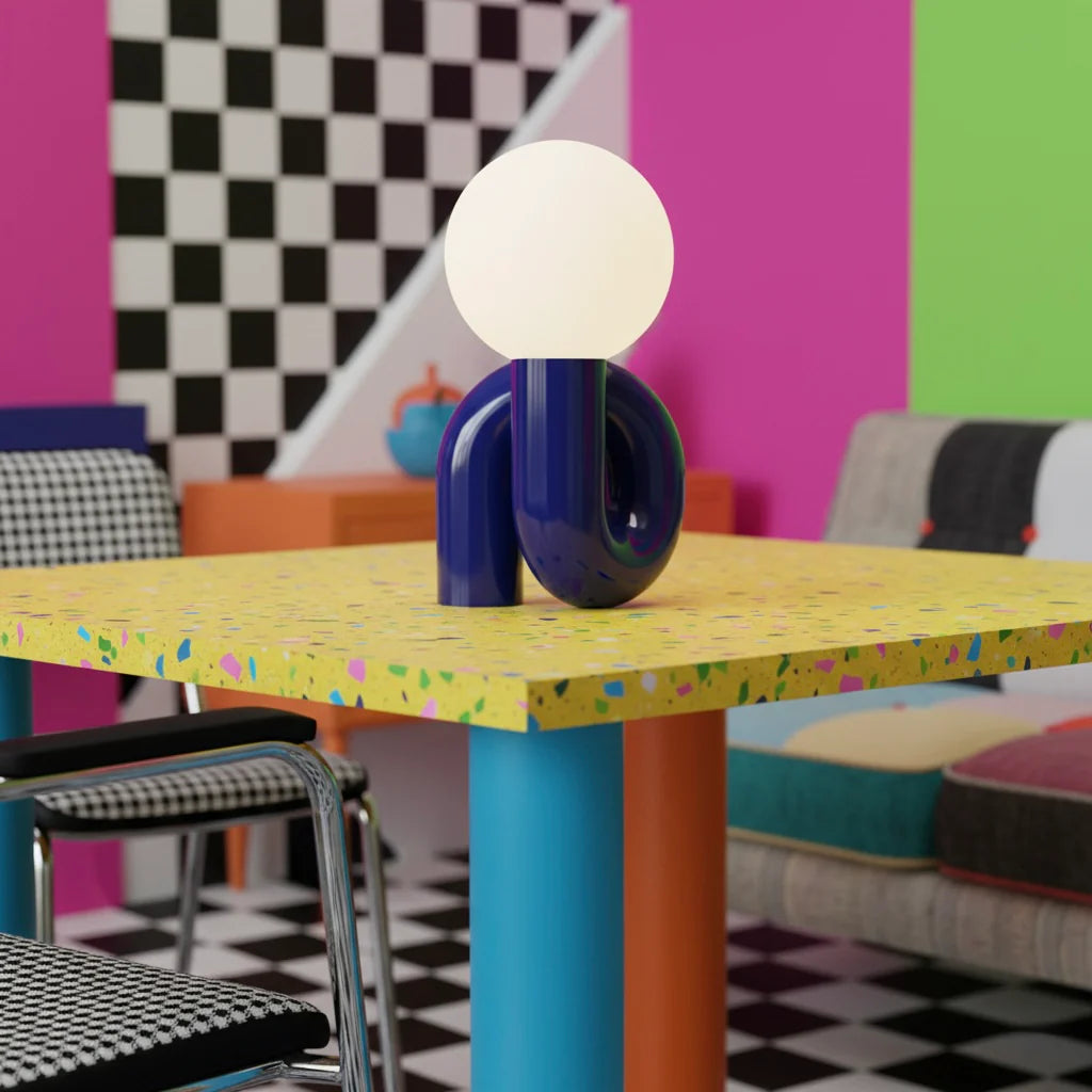 Nordic Table Lamp – Twisted Ball LED Light