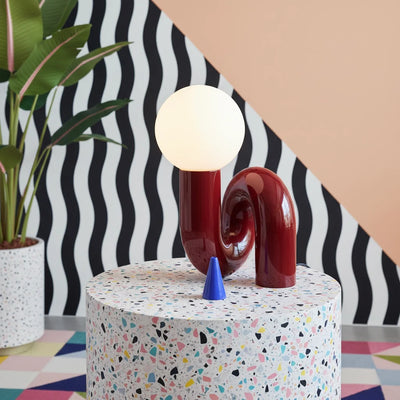 Nordic Table Lamp – Twisted Ball LED Light