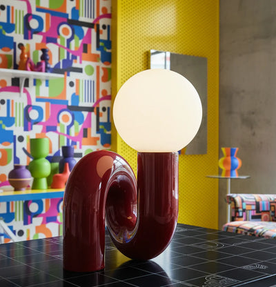 Nordic Table Lamp – Twisted Ball LED Light
